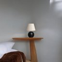 Ver imagem 3 de Abajur de Cerâmica Bola Pequeno para Decoração de Quarto Fosco com Cúpula