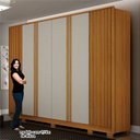 Ver imagem 5 de Guarda Roupa Casal Ripado 6 Portas 6 Gavetas 100% MDF Evo
