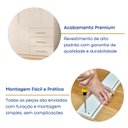 Ver imagem 7 de Guarda-Roupa Casal 100% MDF 6 Portas 6 Gavetas Verona Branco