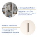Ver mais imagens de Guarda-Roupa Casal 100% MDF 6 Portas 6 Gavetas Verona Branco