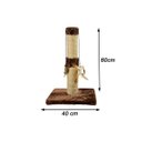Ver imagem 4 de Arranhador para Gatos Torre Sustentável Luppet Marrom