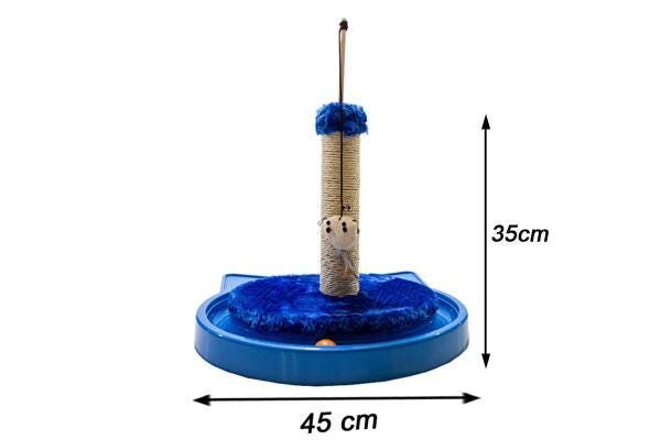 Arranhador Para Gatos Cat Bola Sustentável Luppet Azul - 5