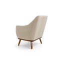 Ver imagem 4 de Kit 2 Poltronas Berenice em Linho Off-white e Corino Marrom - Larbelle
