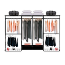 Ver imagem 1 de Closet Aramado - Linear Clr 371 com Gaveta - 3,10m - Preto