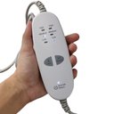 Ver imagem 2 de Manta Massageadora Esquenta Massageia 2X1 Controle Ajustavel 3 Niveis 3 Modos Flexivel Portatil