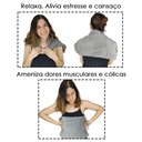 Ver imagem 4 de Manta Massageadora Esquenta Massageia 2X1 Controle Ajustavel 3 Niveis 3 Modos Flexivel Portatil
