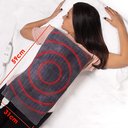 Ver imagem 3 de Manta Massageadora Esquenta Massageia 2X1 Controle Ajustavel 3 Niveis 3 Modos Flexivel Portatil