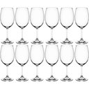 Ver imagem 1 de Jogo 12 Taças Sense de Vidro Cristal 450ml Transparente para Vinho Tinto Branco Rose