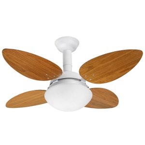 Ventilador de Teto Jet Venti-delta Branco 4Pás Freijó 110v