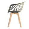 CONJUNTO 8 CADEIRAS WEB CINZA WOOD - 4