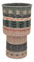 Ver imagem 1 de Vaso Decorativo Enfeite Casa Fibra 58x32x32cm Verde