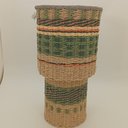 Ver imagem 2 de Vaso Decorativo Enfeite Casa Fibra 58x32x32cm Verde