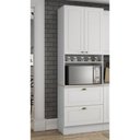 Ver imagem 6 de Torre Quente de 1 Forno 2 Portas 2 Gavetas Emily Henn - Branco Fosco/calcare
