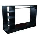 Ver imagem 1 de Balcão Expositor Central Cabideiro Arara Loja 1,50m G1 Preto Cód.406