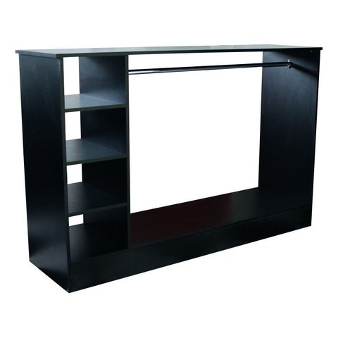 Balcão Expositor Central Cabideiro Arara Loja 1,50m G1 Preto Cód.406