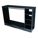 Ver imagem 4 de Balcão Expositor Central Cabideiro Arara Loja 1,50m G1 Preto Cód.406