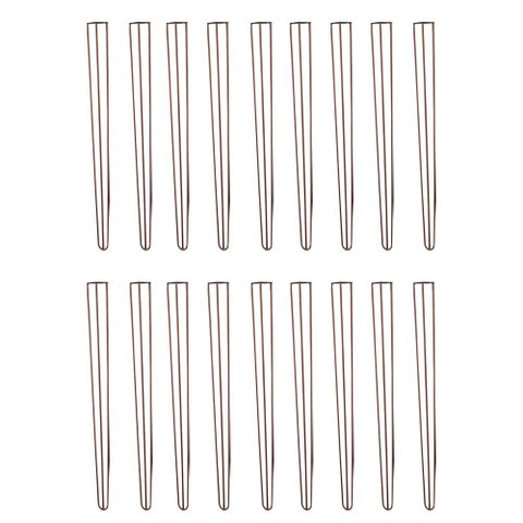 Kit 18 Pés de Metal 90 CM Hairpin Legs Aparador e Mesa de Canto Bronze
