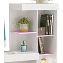 Ver imagem 3 de Mesa para Computador Office Kokai Rosa - MoveisAqui Notável