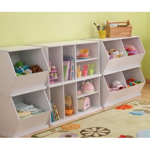 3 Organizadores Para Brinquedos 100% MDF