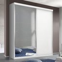 Ver imagem 1 de Guarda Roupa Solteiro 2 Portas de Correr 2 Gavetas e 3 Espelhos Salvador Plus Minastex