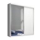 Ver imagem 3 de Guarda Roupa Solteiro 2 Portas de Correr 2 Gavetas e 3 Espelhos Salvador Plus Minastex