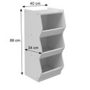 Ver imagem 4 de Organizador de Brinquedos Zian 100% Mdf