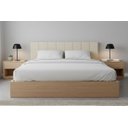 Ver imagem 1 de Cabeceira Queen Modulada Estofada para Cama Box 20cm X 45cm - Suede Off White