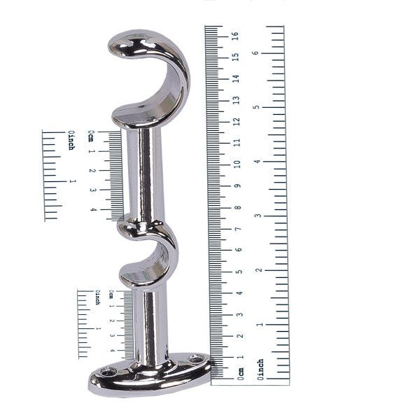 3 Suportes de Metal para Varão cortina Duplo 28/19 mm com ponteiras - 3