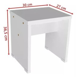 Organizador Mesa, Banco e Baú 100% Mdf - 6