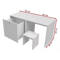 Organizador Mesa, Banco e Baú 100% Mdf - 4