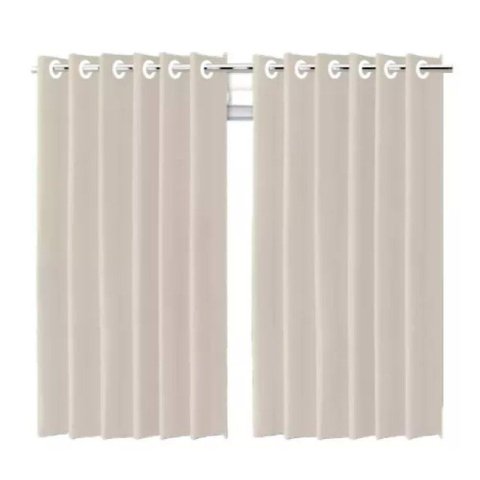 Cortina Blackout Bege C- Ilhos - 280x250cm