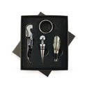 Ver imagem 4 de Abridor Vinho Tampa Anel Corta Gotas Saca Rolhas Aerador