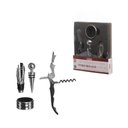 Ver imagem 6 de Abridor Vinho Tampa Anel Corta Gotas Saca Rolhas Aerador