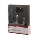 Ver imagem 7 de Abridor Vinho Tampa Anel Corta Gotas Saca Rolhas Aerador