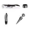 Ver imagem 3 de Abridor Vinho Tampa Anel Corta Gotas Saca Rolhas Aerador