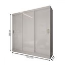 Ver imagem 4 de Guarda-roupa Solteiro Triunfo 3 Portas 2 Gavetas Flex - Panorama Móveis