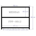 Ver imagem 2 de Sapateira para Quarto Sala Hall Lavanderia 25x40x50cm - Cinza Tx