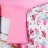Edredom Solteiro Menina rosa Cupcake Estampado 2,10m x 1,40m - 3