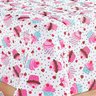 Edredom Solteiro Menina rosa Cupcake Estampado 2,10m x 1,40m - 2