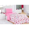 Edredom Solteiro Menina rosa Cupcake Estampado 2,10m x 1,40m - 4