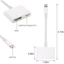 Ver imagem 1 de Adaptador de Lightning Av Digital Iphone Ipad Ipod na Tv Hdmi 1080p Hd - Branco