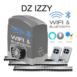Kit Motor Portão Deslizante Inteligente Wifi Izzy 300kg AGL + 02 controles + 03 metros de - 1