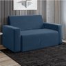 Sofá-cama 2 Lugares Pratik 5000 Mamflex Azul Suede - 2