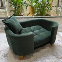 Ver imagem 3 de Sofá Caminha Grande Porte Pet Luxo em Sued Premium:verde Musgo