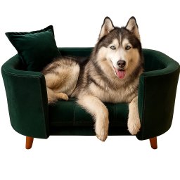 Sofá Caminha Grande Porte Pet Luxo em Sued Premium:verde Musgo - 2
