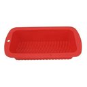 Ver imagem 3 de 2 Formas De Pão Bolo Retangular Em Silicone 26,5x13x6,5 Cm - Vermelho