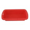 2 Formas De Pão Bolo Retangular Em Silicone 26,5x13x6,5 Cm - Vermelho - 3