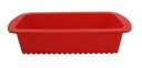 Ver imagem 2 de 2 Formas De Pão Bolo Retangular Em Silicone 26,5x13x6,5 Cm - Vermelho
