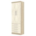 Ver imagem 3 de Guarda Roupa Modulado 2 Portas 4 Gavetas 191 Master Avelã Rústico/ártico Rústico - Eucamóveis