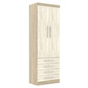 Ver imagem 1 de Guarda Roupa Modulado 2 Portas 4 Gavetas 191 Master Avelã Rústico/ártico Rústico - Eucamóveis